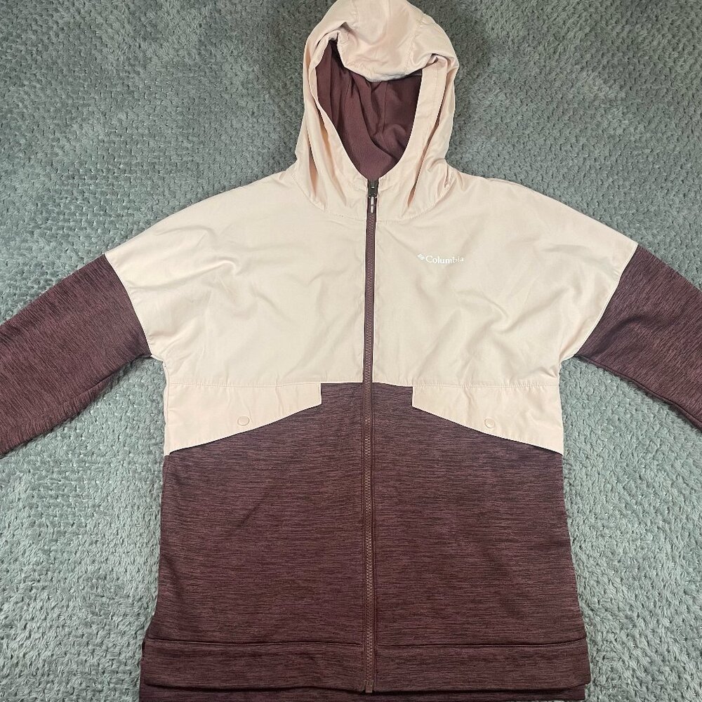 Columbia Girls OutShield Dry Fleece‎ Full Zip Jacket Size XL (18/20) Windbreaker